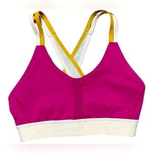 Brooks Drive Plunge 2.0 High Impact Sports Bra NWOT In Mauve/Sand/Sun Sz XS